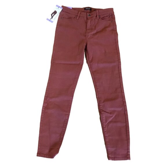 Buffalo David Bitton Pants Jeans Rust Womens 4/29 Hanna High Rise Stretch Skinny - Picture 1 of 13
